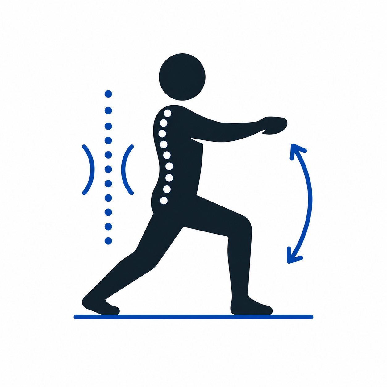 Posture and movement therapy icon