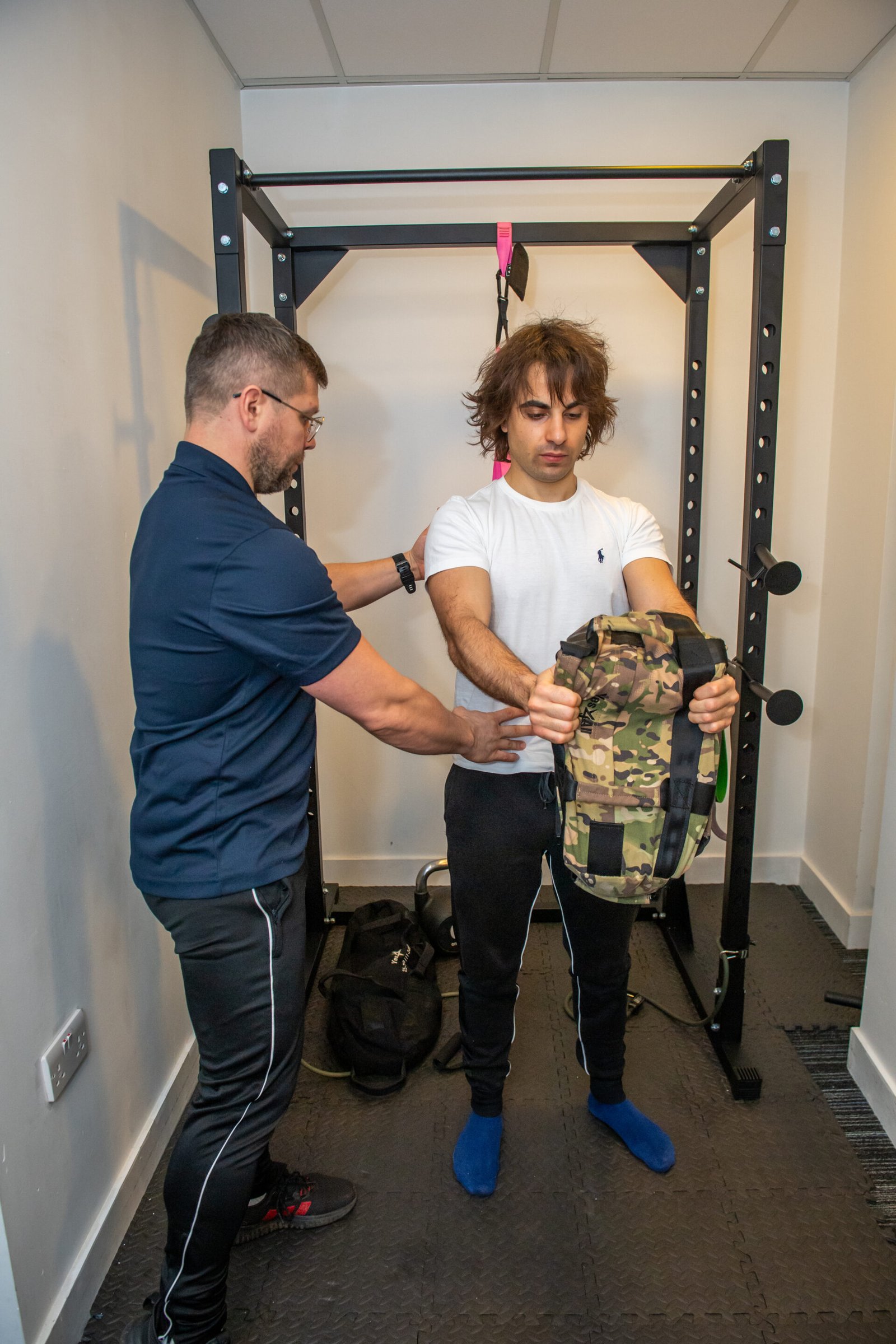 Personal training session focused on functional strength and movement
